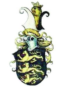 Герб на императора на България (Фружин-Шишман) по Милтенбергския гербовник  (15 век)