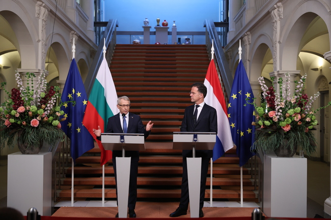 Марк Рюте: Оптимист съм, че България може да стане пълноправен член на Шенген до края на 2024 г.