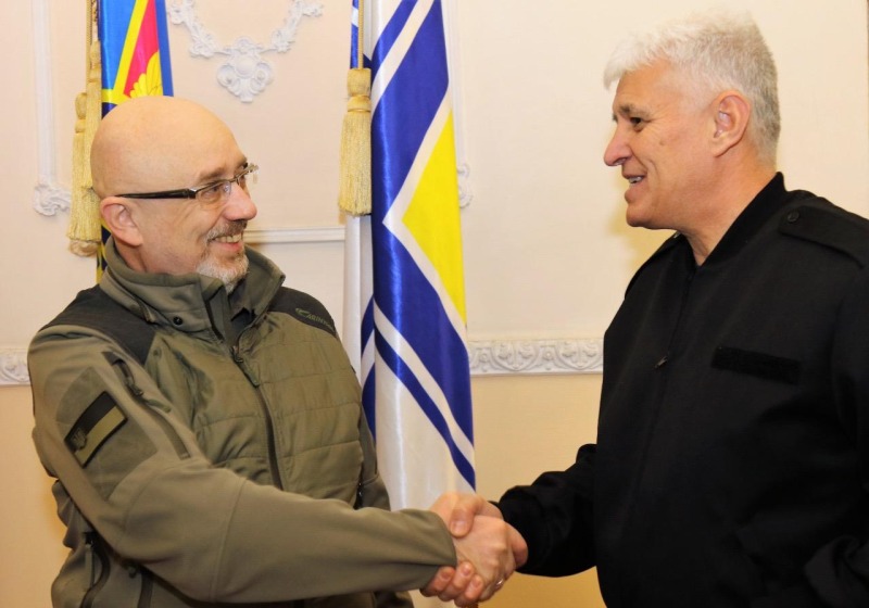 Министър Димитър Стоянов се срещна в Киев с министъра на отбраната на Украйна Олексий Резников