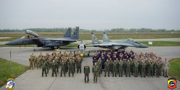 Екипажи на F-15 Е се пребазираха в авиобаза Граф Игнатиево за участие в българо-американската летателна тренировка „Castle Forge 2021”