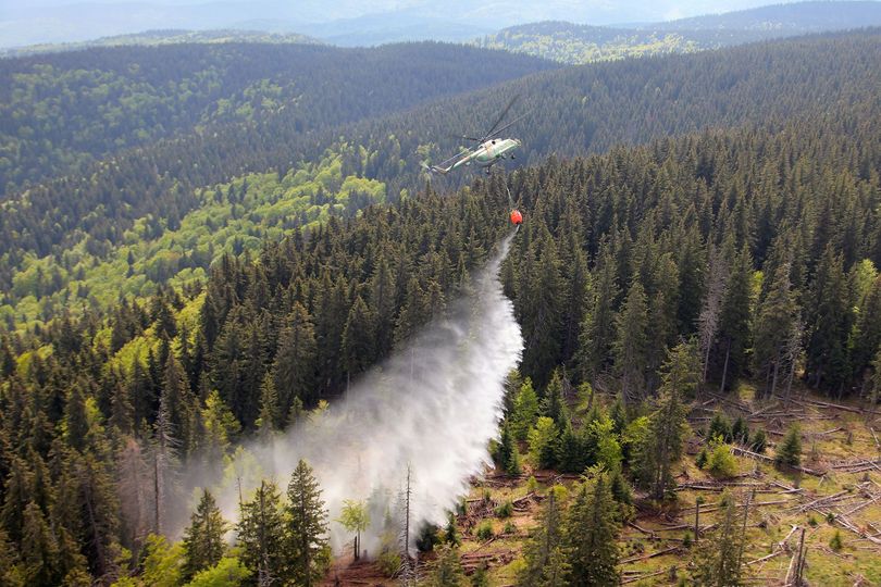 Военнослужещи от ВВС отново оказаха помощ в борбата с голям горски пожар