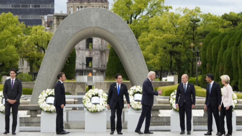 Лидерите от Г-7 се срещат в Хирошима, обсъждат ядрената сигурност и войната в Украйна