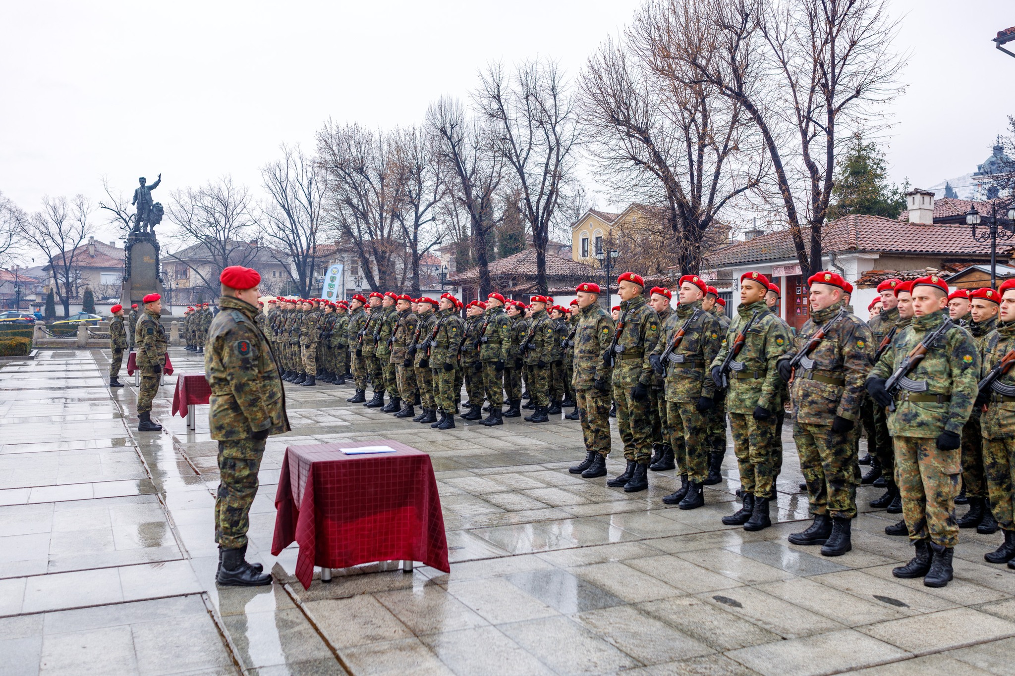 Тържествен ритуал по полагане на военна клетва на новоназначени военнослужещи в 61-ва механизирана бригада