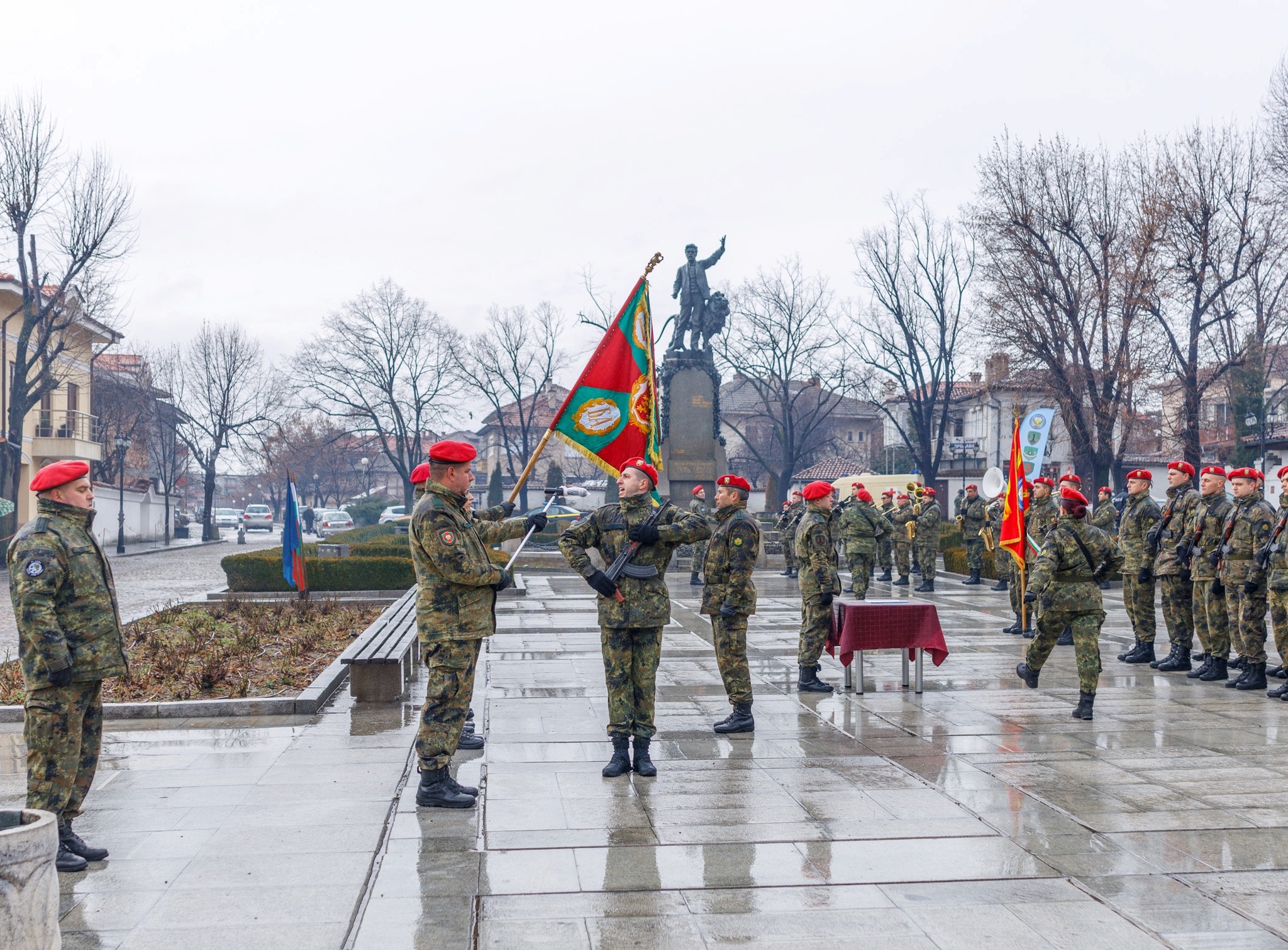 Тържествен ритуал по полагане на военна клетва на новоназначени военнослужещи в 61-ва механизирана бригада