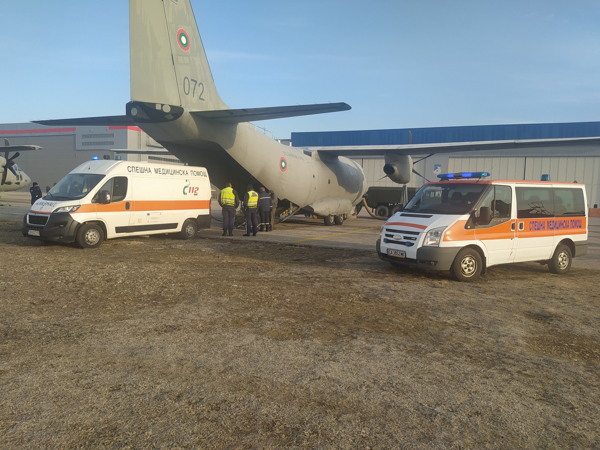Екипаж от ВВС със самолет „Спартан“ транспортира дете за лечение до Любляна, Словения