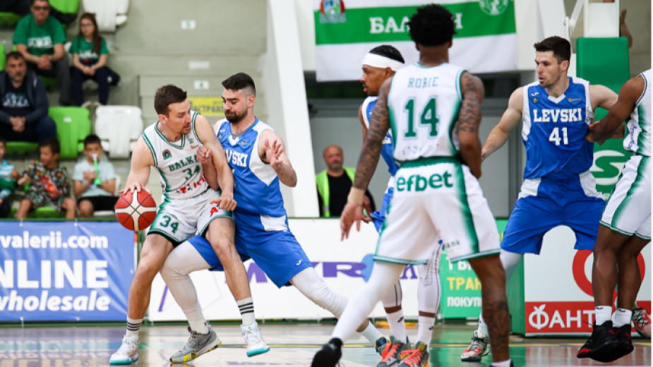 Балкан поведе в полуфиналната серия с Левски в държавното първенство по баскетбол