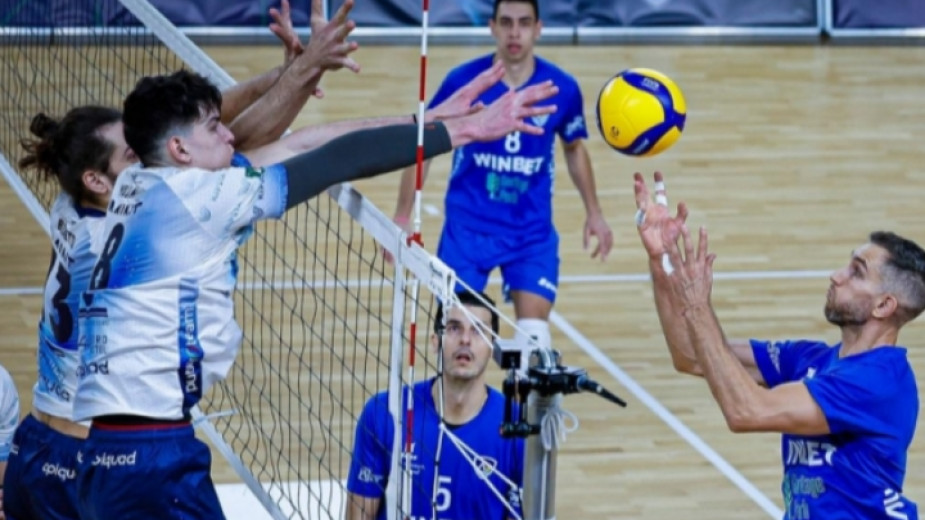 Волейболният Левски София загуби от италианския Монца и в реванша от четвъртфиналите на турнира „Чалъндж Къп“