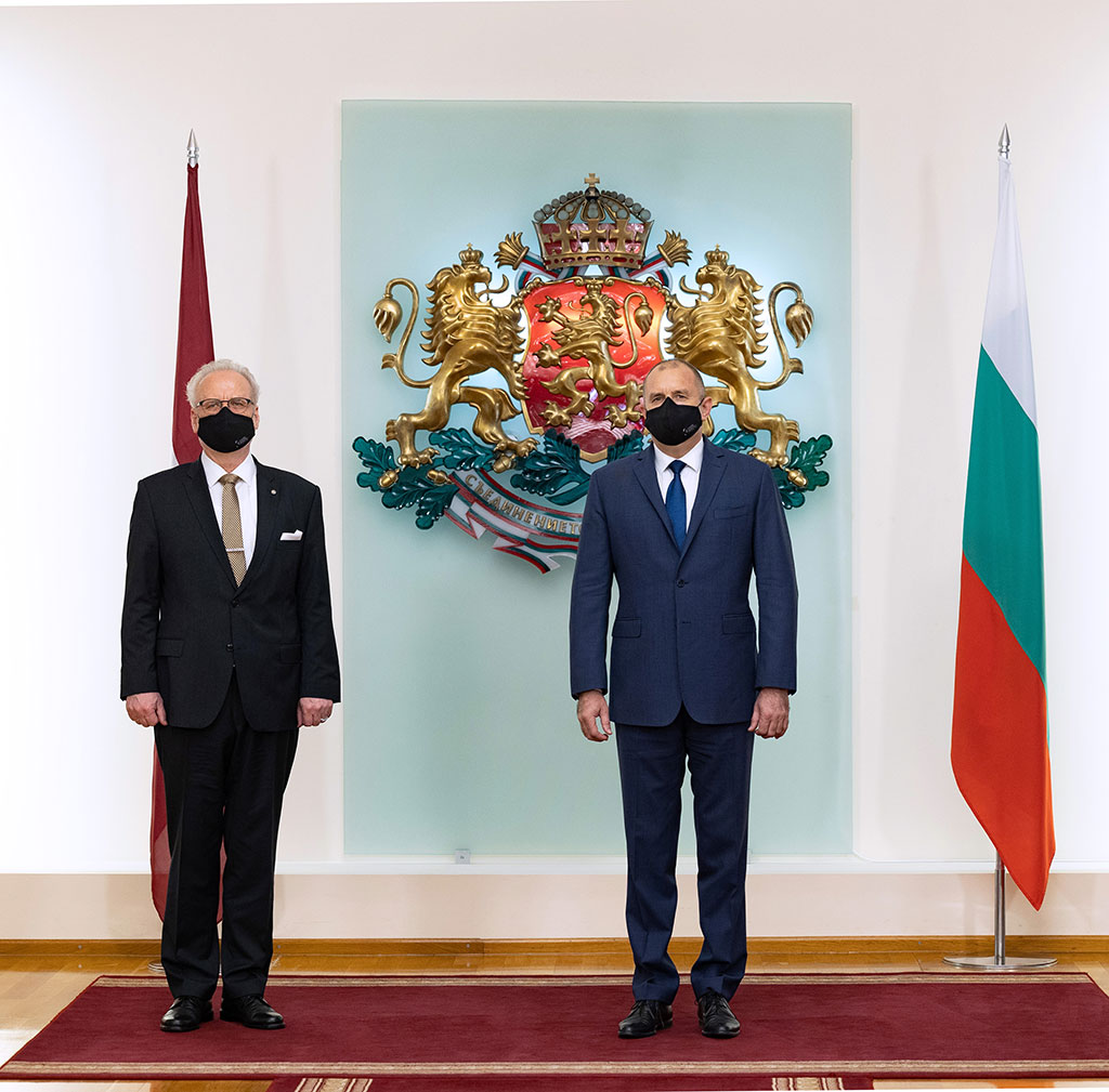 Президентът Румен Радев се срещна с държавния глава на Република Латвия Егилс Левитс