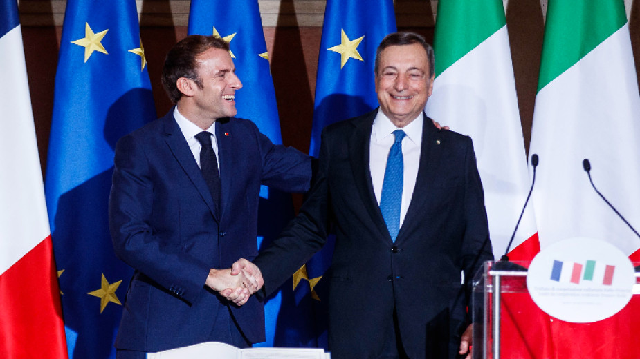 Италия и Франция подписаха договор за двустранно сътрудничество