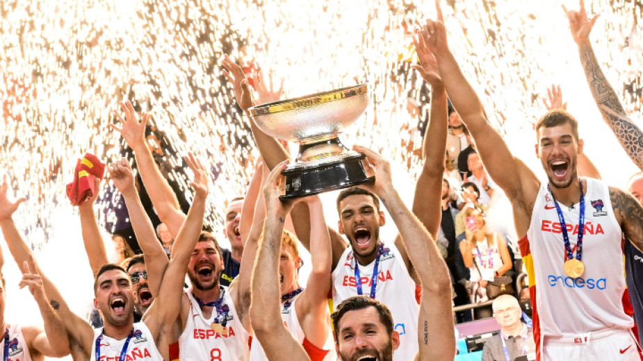 Испания спечели за четвърти път в историята си европейската титла по баскетбол за мъже