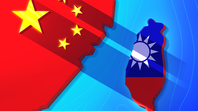 Китай провежда военни учения около Тайван, докато на острова се намира американска делегация