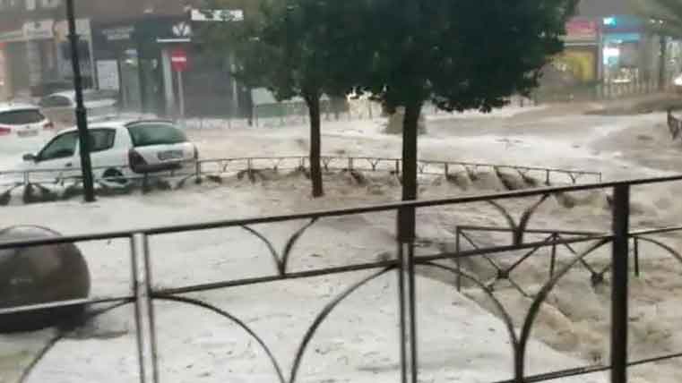 Порой и градушка в Мадрид – тежко засегнати са поне 4 селища в района