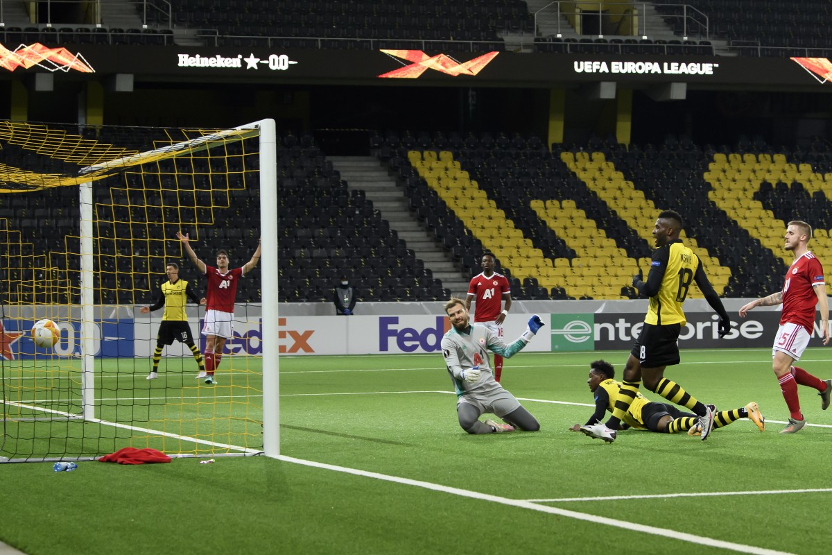 Йънг Бойс победи с 3:0 ЦСКА от група „А“ на Лига Европа