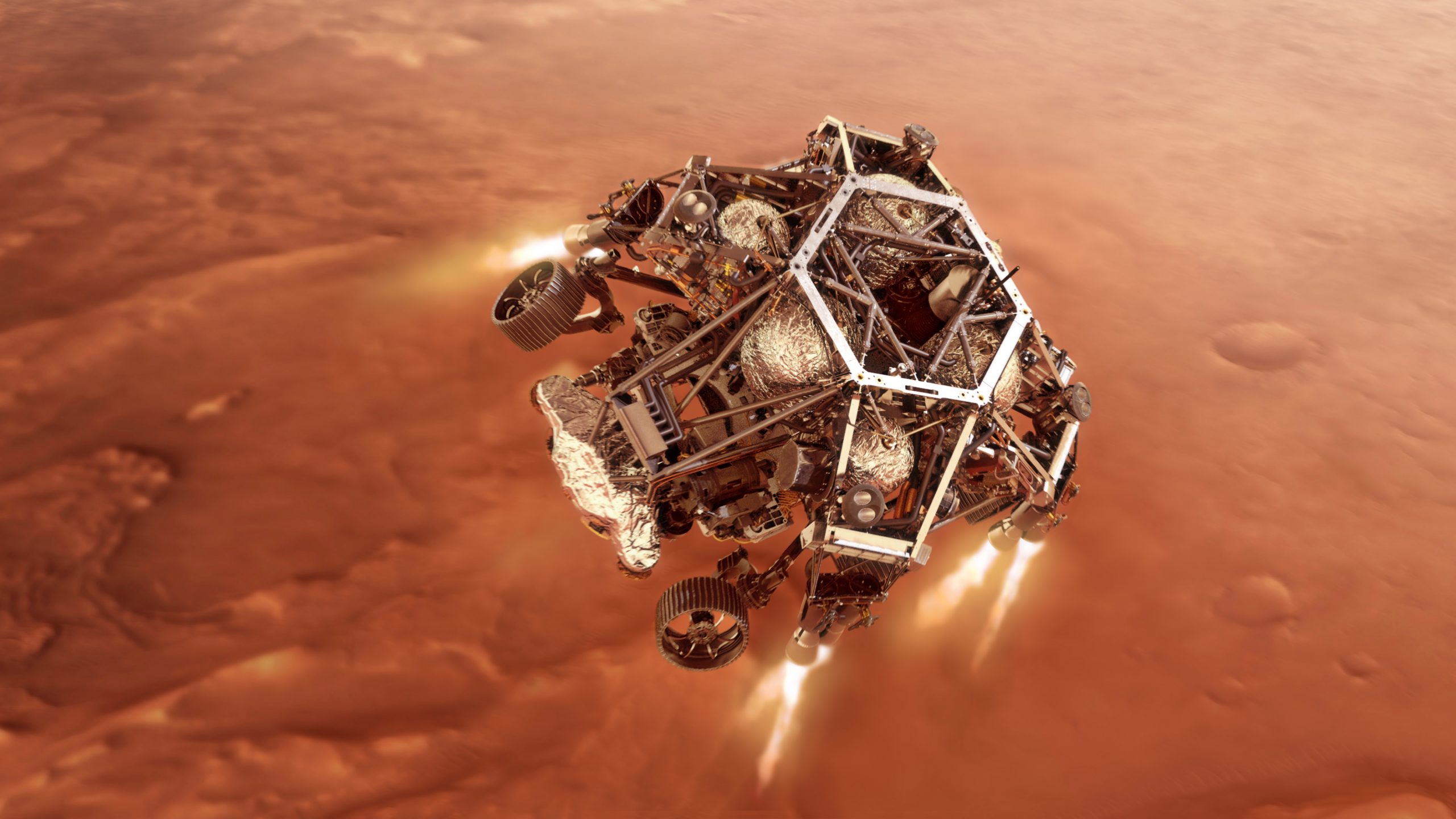 Марсоходът на НАСА се готви за кацане