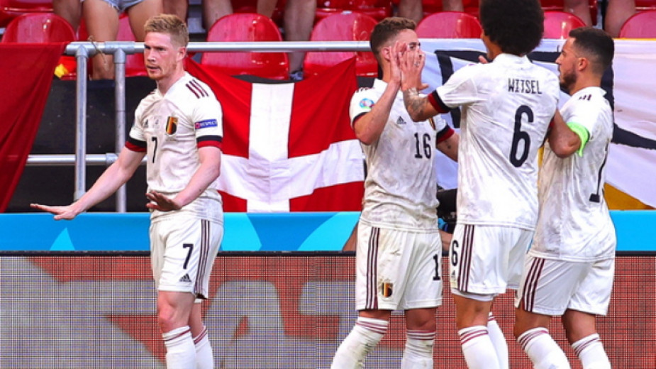 Белгия надигра с 2:1 Дания във втория си мач от група в на Евро 2020