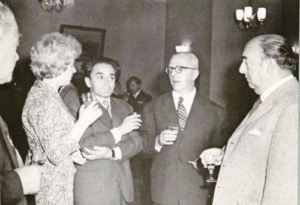 Ламар, Блага Димитрова, Валери Петров, Димитър Димов и Пабло Неруда. София, 1962 г.