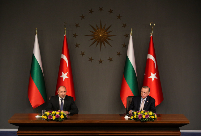 Турция и България ще продължат да работят за подобряване на охраната на границата, заяви Ердоган на среща с Радев