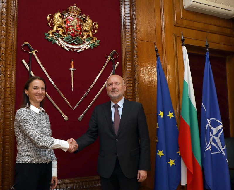 Министър Тодор Тагарев и посланикът на Словения Наташа Бергел обсъдиха възможностите за сътрудничество в областта на сигурността и отбраната