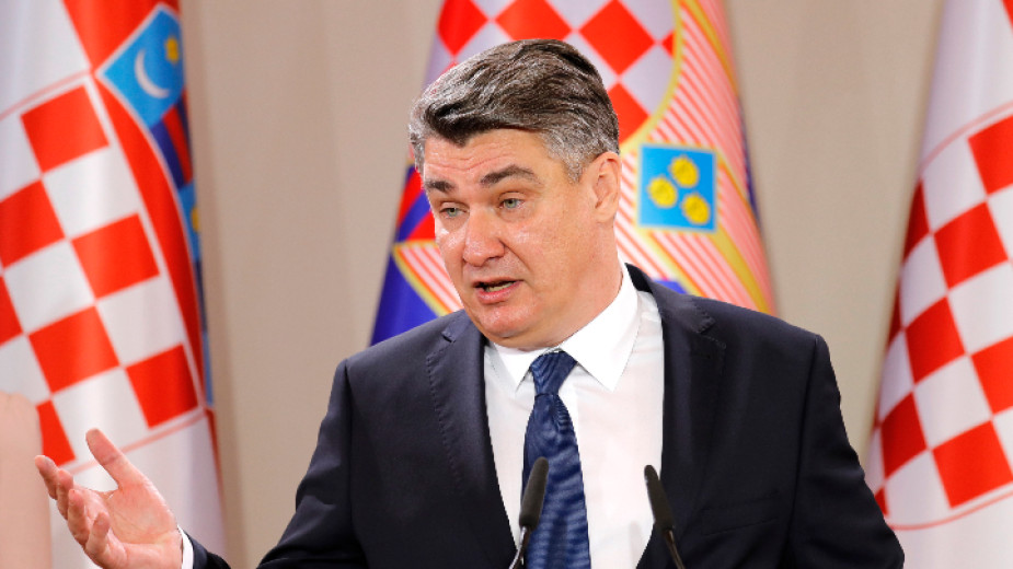 Хърватският президент официално отказа участие на хърватски войници в европейската мисия в Украйна