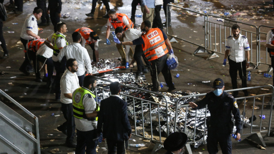 Най-малко 44 загинали и около 150 ранени при инцидента на религиозен празник в Израел