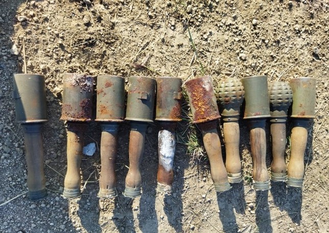 Специализиран екип от Националния военен университет унищожи невзривени боеприпаси