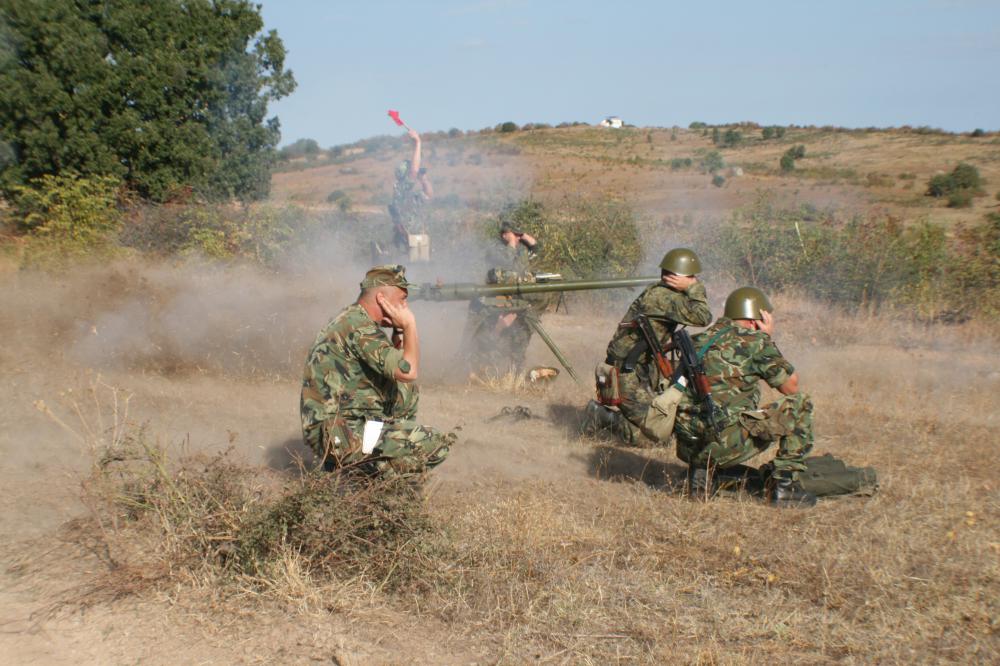 Полево лагерно обучение с артилерийските формирования от Сухопътните войски на учебен полигон „Корен“