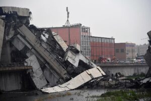 Bridge collapses on Genoa highway