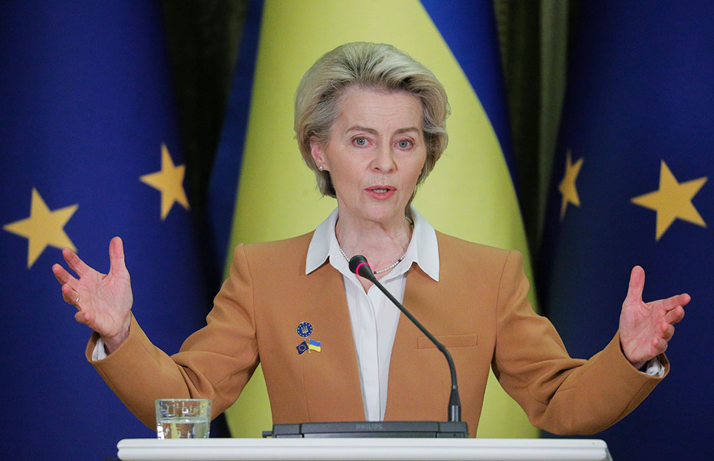 Урсула фон дер Лайен обяви в Киев: ЕС планира да наложи нови санкции на Русия по случай първата годишнина от инвазията й в Украйна