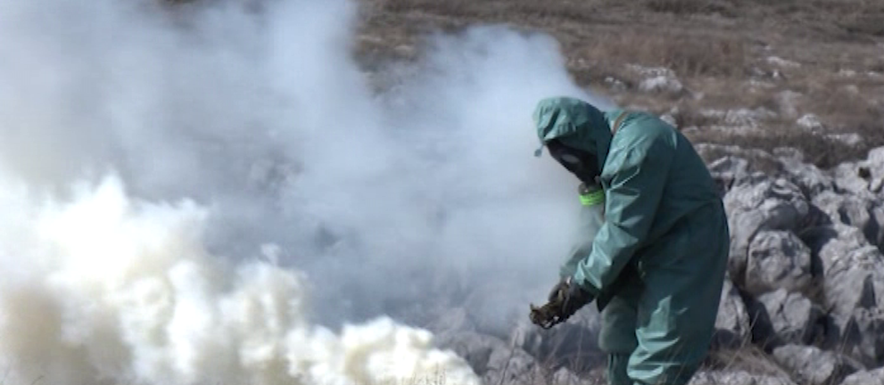 На „Сливница“ химици тренират действия при ядрена заплаха и инциденти с токсични и химически вещества