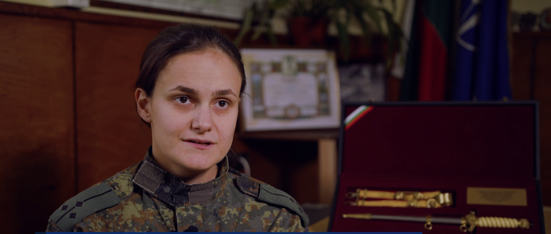 Първенецът на 140-ти випуск на НВУ старши лейтенант Деница Илиева