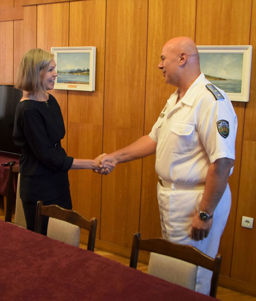 Посланикът на Финландия посети Щаба на българските ВМС