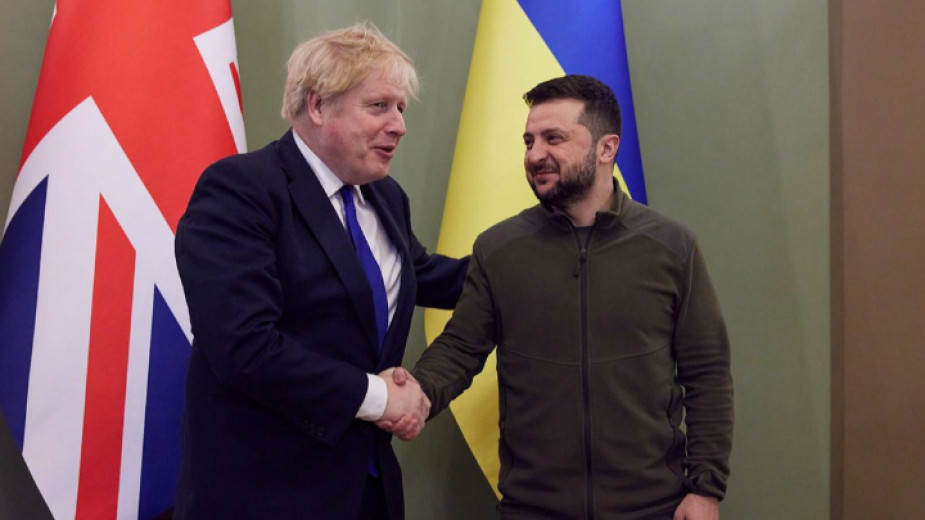 Изненадващо посещение на Борис Джонсън в Киев