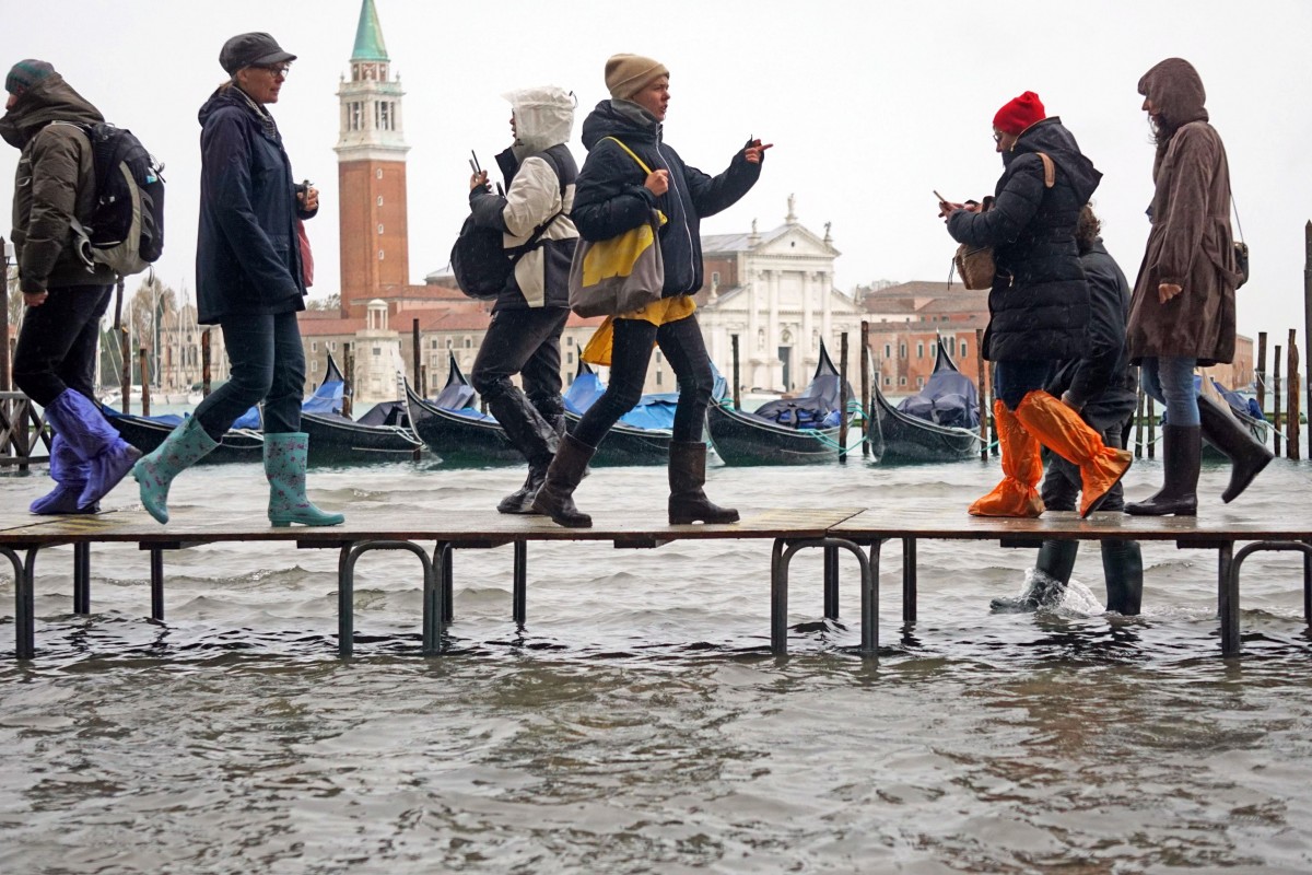 Извънредно положение в Италия – рекордно наводнение във Венеция
