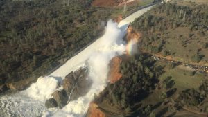 Damaged Oroville Dam spillway prompts thousands of evacuations in northern California