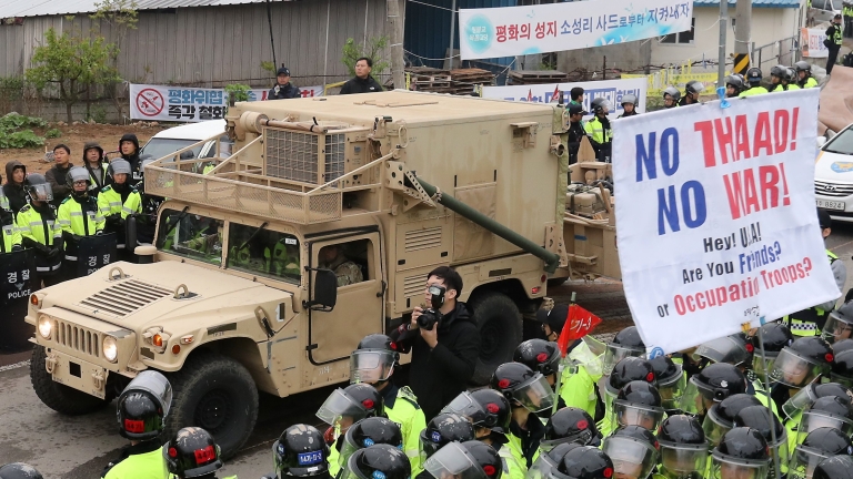 Протести в Южна Корея срещу разполагането на американско ПРО