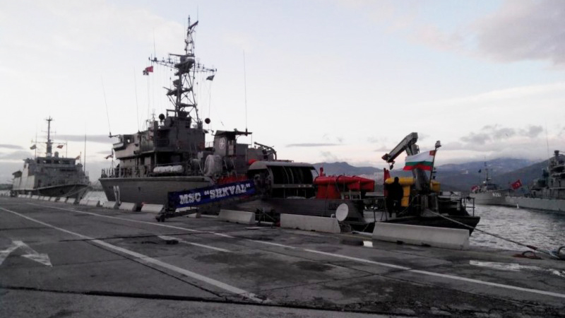 Базов миночистач „Шквал” се включи във Втора постоянна група противоминни кораби на НАТО (SNMCMG 2)