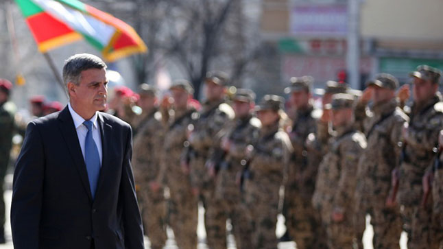 Министърът на отбраната Стефан Янев на изпращането на 33-ия контингент за Афганистан