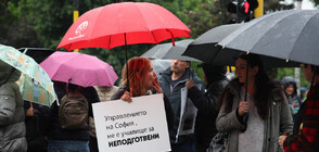 Продължават протестите заради новата организация на движението в София