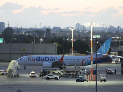 A Flydubai aircraft