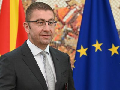 North Macedonia's Prime Minister Hristijan Mickovski